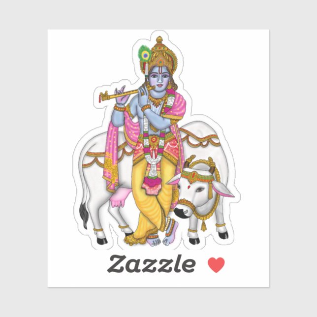Adesivo Lord Krishna Sticker (Folha)