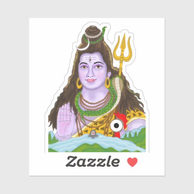 Adesivo Lord Shiva Sticker (Folha)