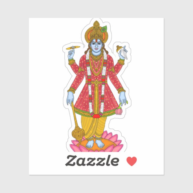 Adesivo Lord Vishnu Sticker (Folha)