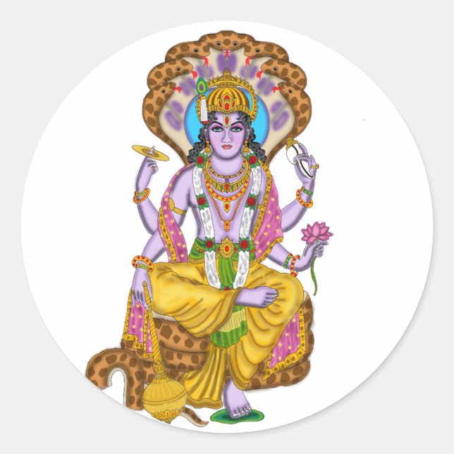 Adesivo Lord Vishnu Stickers (Frente)