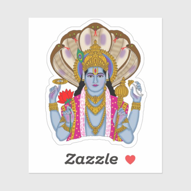 Adesivo Lord Vishnu Stickers (Folha)