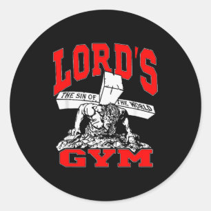 Adesivo Lords Gym - Senhor O Pecado Do Mundo Jesus