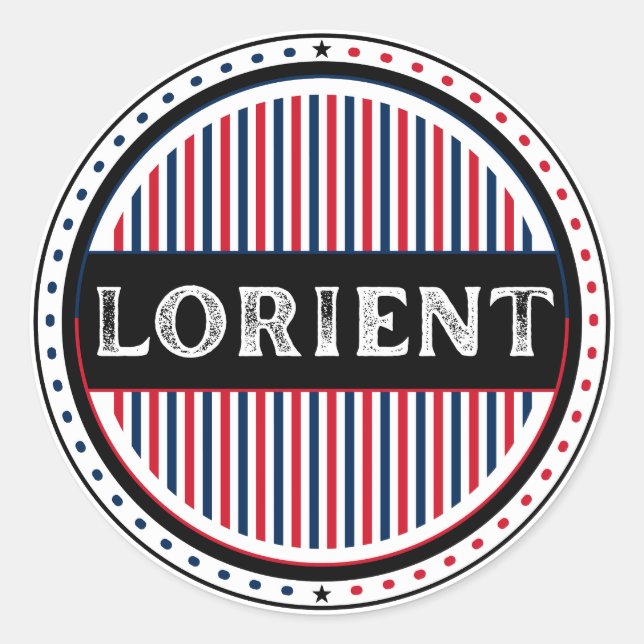 Adesivo Lorient City Pride Emblem – French Identity (Frente)