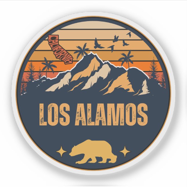 Adesivo Los Alamos, Califórnia (Frente)