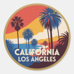 Adesivo Los Angeles Califórnia EUA Cidade da Costa do Pací
