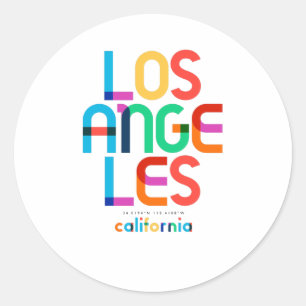 Adesivo Los Angeles Califórnia Meados do Século, Arte Pop,