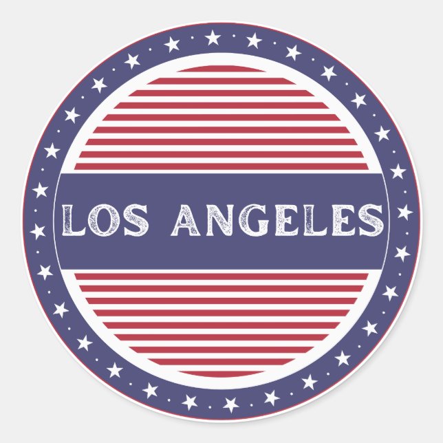 Adesivo Los Angeles City Pride Emblem – American Identity (Frente)