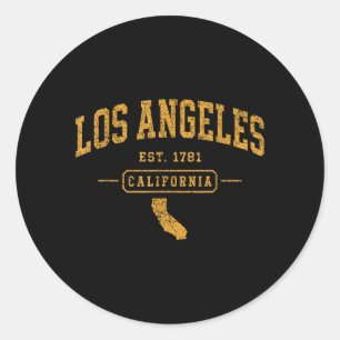 Adesivo Los Angeles Esportes Antigos Califórnia Retro