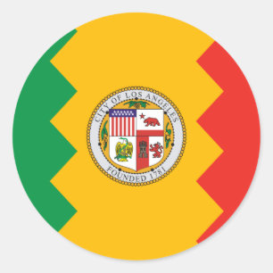 Adesivo Los Angeles Flag
