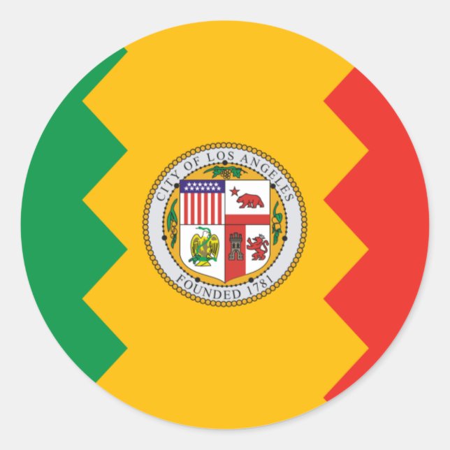 Adesivo Los Angeles Flag (Frente)