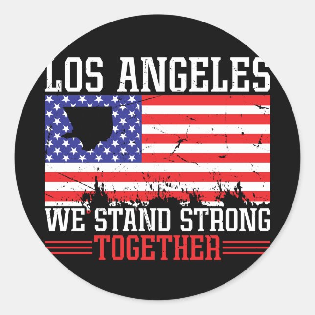 Adesivo Los Angeles Somos Fortes (Frente)