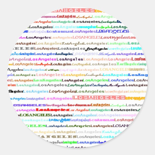 Adesivo Los Angeles Sticker (Frente)