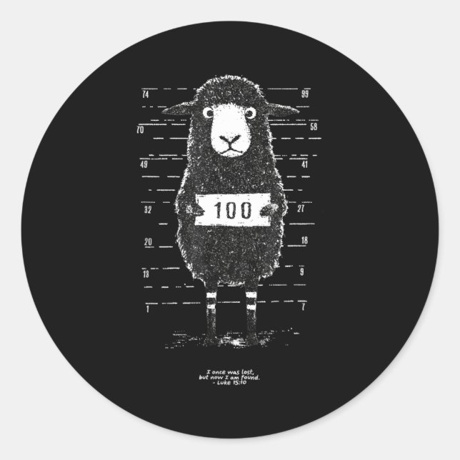 Adesivo Lost Sheep - I Once Was Lost But Now I Am Found  (Frente)