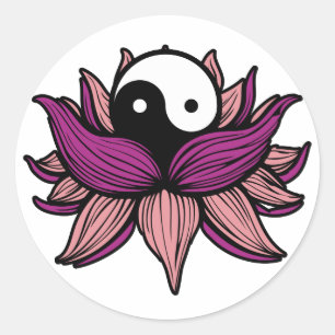 Adesivo Lotus Flower e Yin Yang
