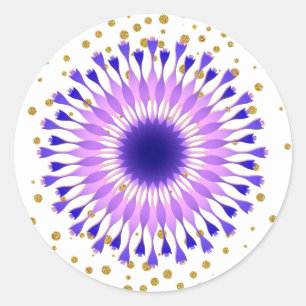 Adesivo Lotus Flower Purple Confetti