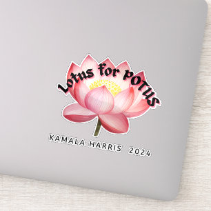 Adesivo Lotus For POTUS Harris Laptop Decal