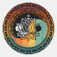 Lotus Mandala Yin Yang Geometry Espiritual Sagrado