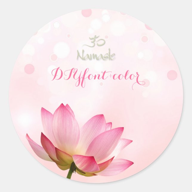 Adesivo Lotus rosa PixDezines (Frente)