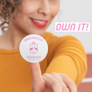 Adesivo Louca Senhora de Gato da Universidade de Gato