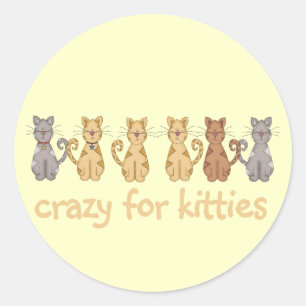Adesivo Louco para Camisetas e presentes de Gatinho