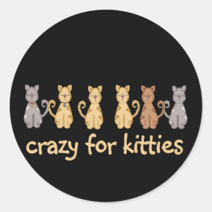 Adesivo Louco para Camisetas e presentes de Gatinho