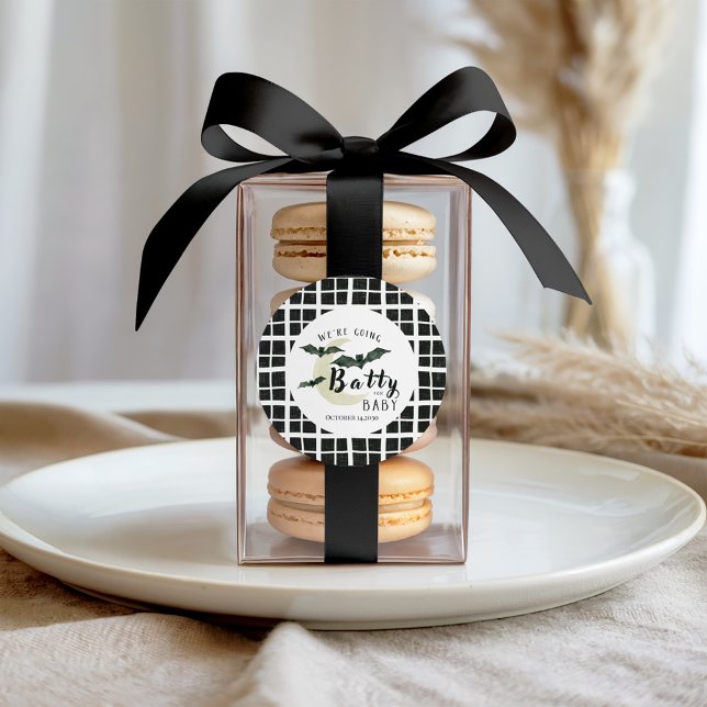 Adesivo Louco por Bebê Xadrez Bebê e Lua Chuvada de Bebê (Criador carregado)