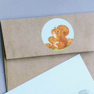 Adesivo Loucos adoráveis bonitos do esquilo