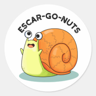 Adesivo Loucos de Escar-go Fora de Escargot