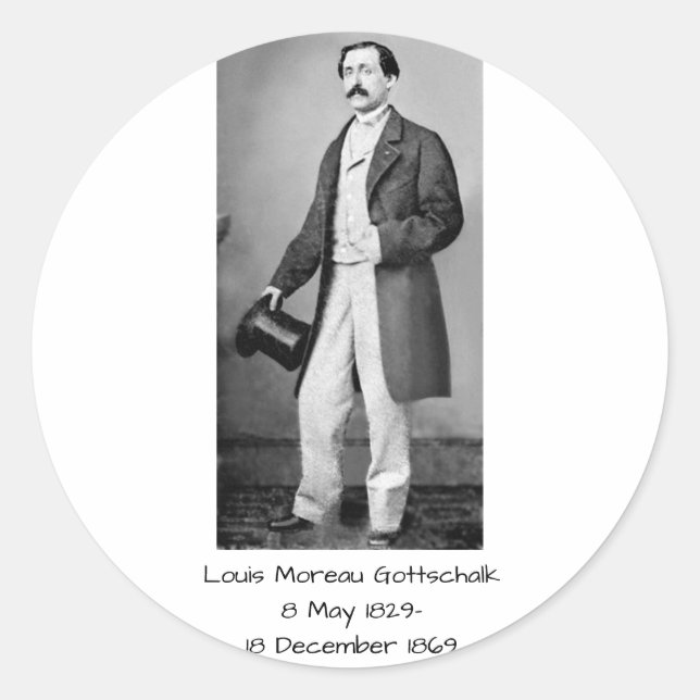 Adesivo Louis Moreau Gottschalk (Frente)