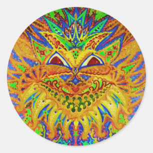 Adesivo Louis Wain - gato azul de Paisley