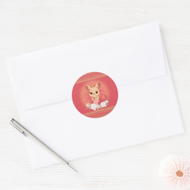 Adesivo Louisa o Canguru Fofo (Envelope)