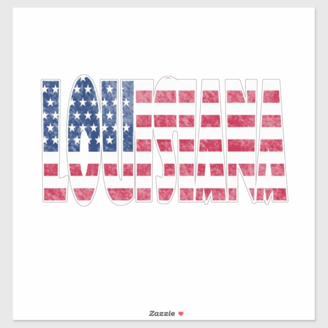 Adesivo Louisiana (Folha)