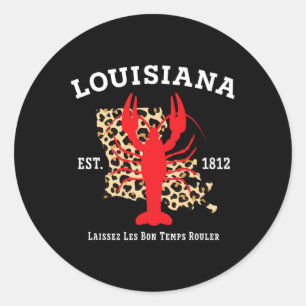 Adesivo Louisiana Est. 1812 Leopardo de Nova Orleans M