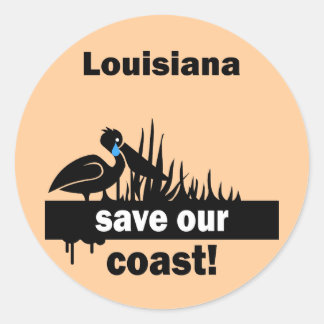Adesivo Louisiana salve nossa costa