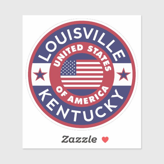 Adesivo LOUISVILLE, Kentucky (Folha)