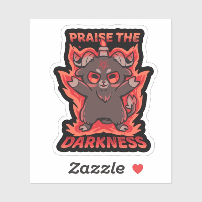 Adesivo Louvado pela Escuridão (Folha)