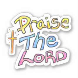 Adesivo Louvando A Palavra Do Senhor Cristão Com Cruzament