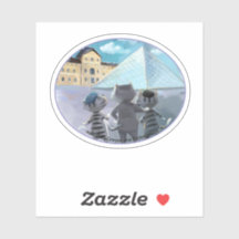 Louvre Oval Vinyl Sticker - Aproveite (Várias Dime