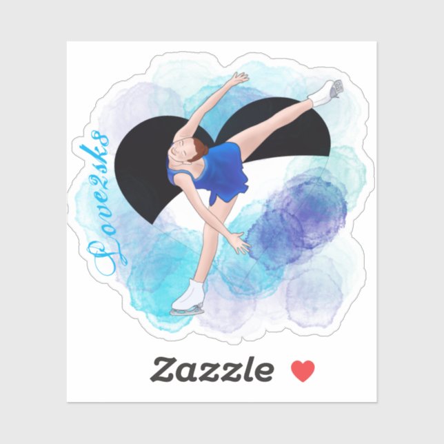 Adesivo Love2sk8 (Folha)