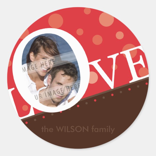 Adesivo LOVE ADDRESS STICKER :: LOVEbubbles 4 (Frente)