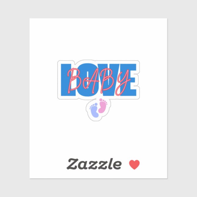 Adesivo Love Baby Minimal Sticker (Folha)