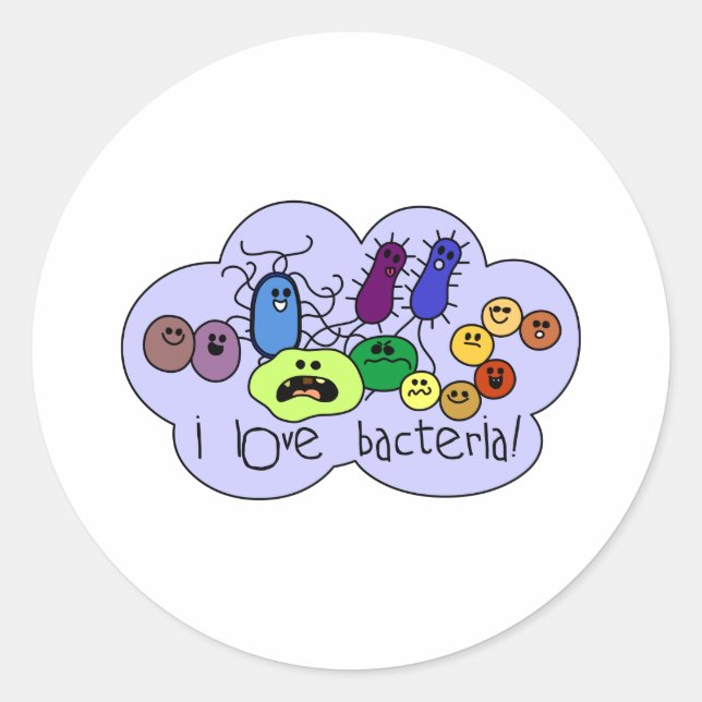 Adesivo Love Bacteria (Frente)