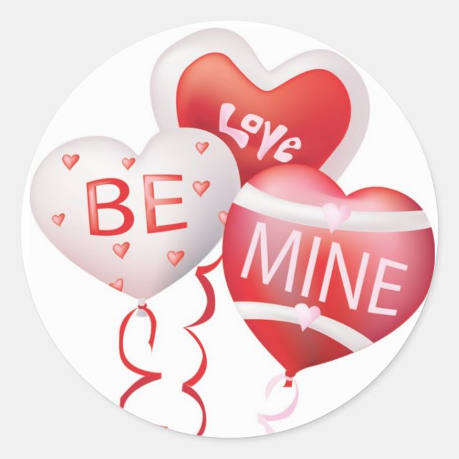 Adesivo Love Be Mine - Namorados Sticker (Frente)