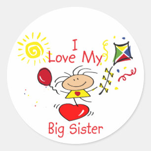 Adesivo Love Big Sister Stick