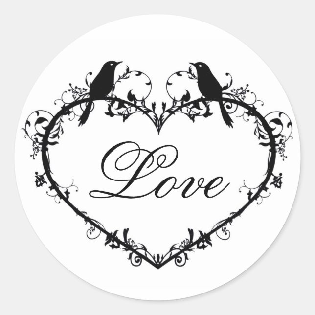 Adesivo Love Bird Envelope Seal (Frente)