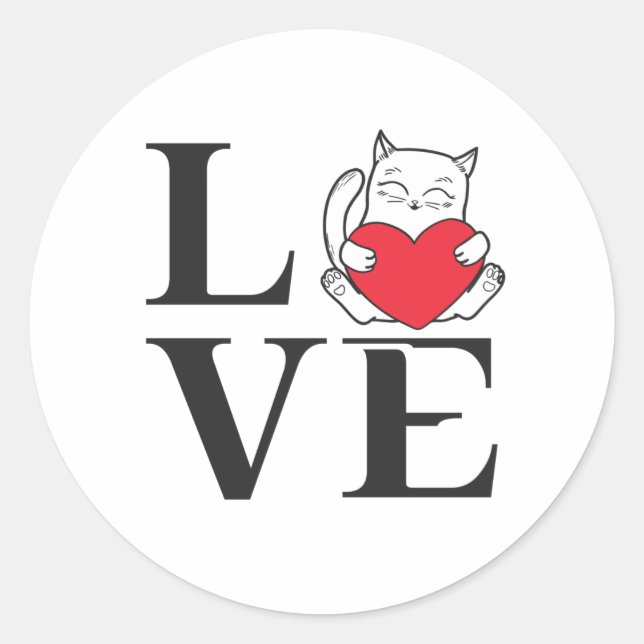 Adesivo Love Cats (Frente)