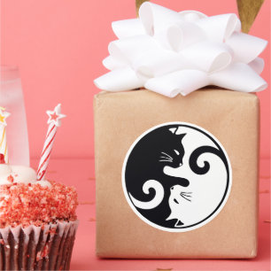 Adesivo Love Cats Ying Yang