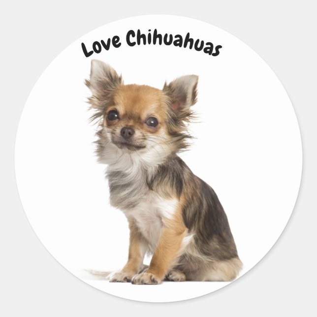 Adesivo Love Chihuahuas (Frente)