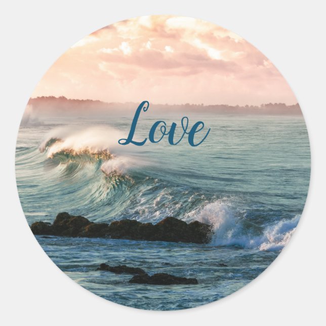 Adesivo Love Classic Round Sticker (Frente)