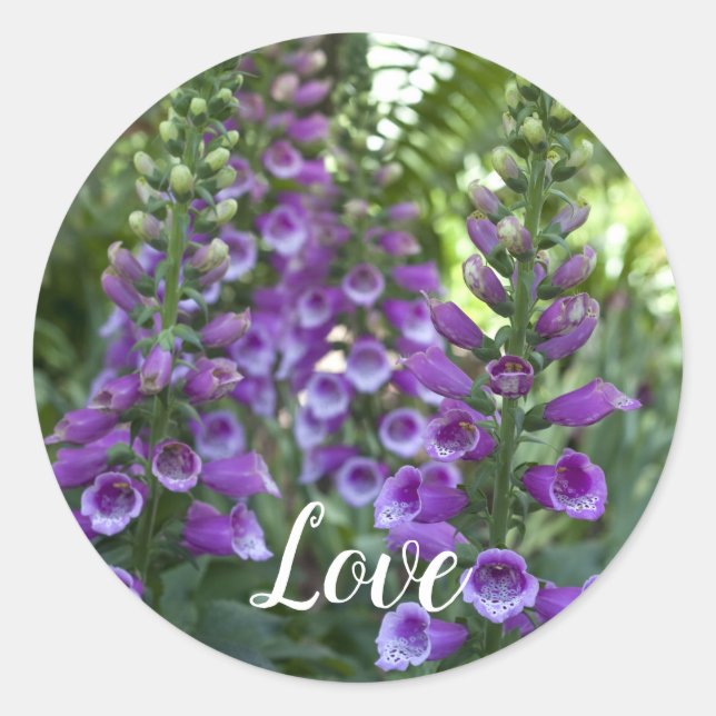 Adesivo Love Classic Round Sticker (Frente)